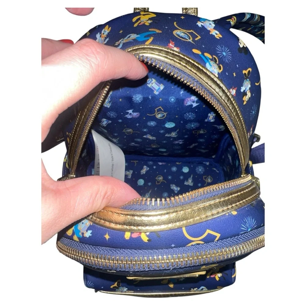 Loungefly Disney Parks WDW‎ 50th Anniversary Mickey & Friends Mini Backpack